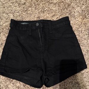 Women's Black Denim Shorts